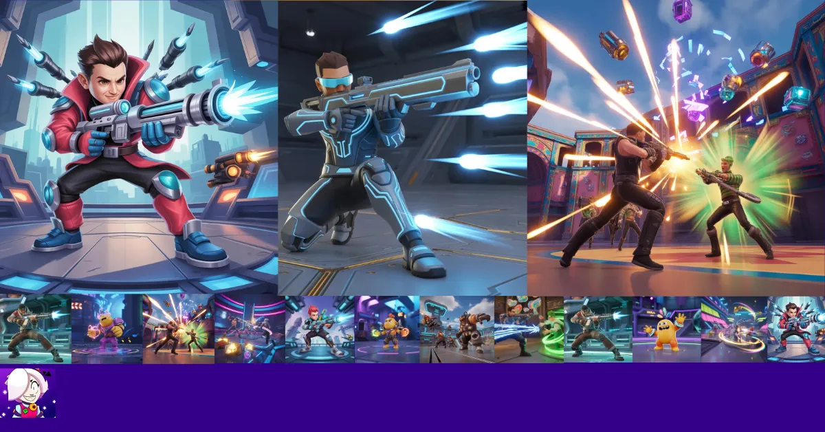 pierce-glowbert-takim-savasi-nullsbrawl.png Alt Metin: Nulls Brawl v65.165 arenasında Pierce ve Glowbert birlikte takım savaşı yapıyor, Pierce saldırıyor, Glowbert iyileştiriyor ve kaos drop ödülleri etrafa saçılıyor 3